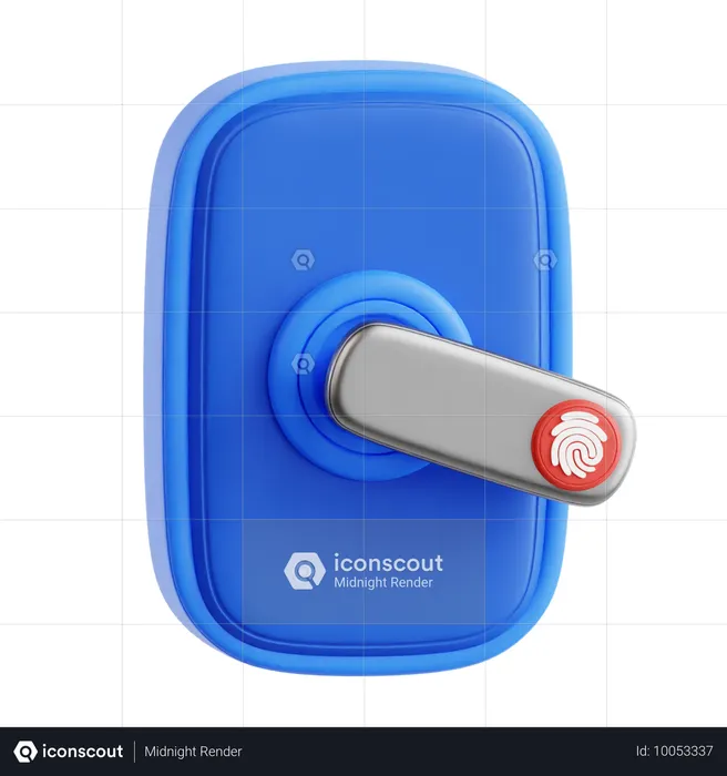 Cerradura de puerta inteligente  3D Icon