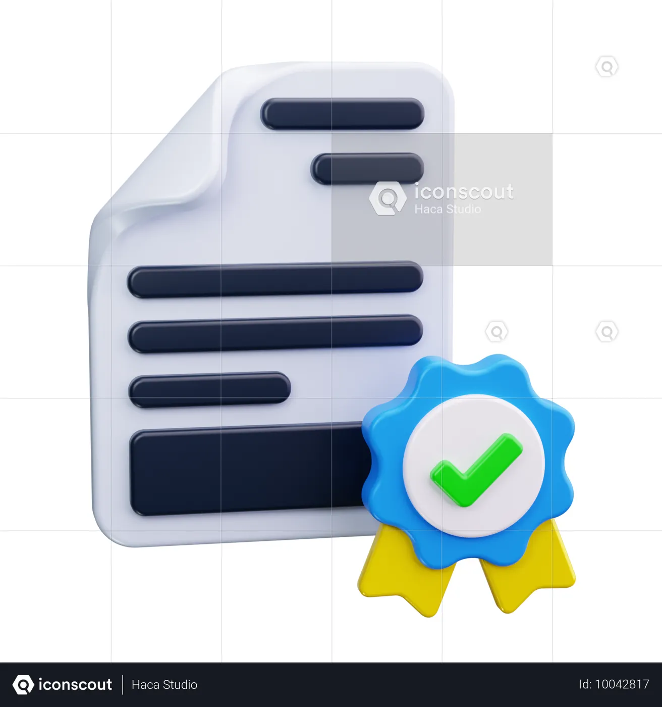 Certificate 3D Icon - Free Download Miscellaneous 3D Icons | IconScout