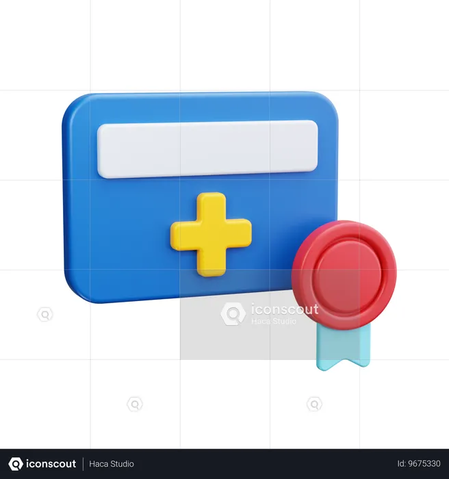 Certificato medico  3D Icon