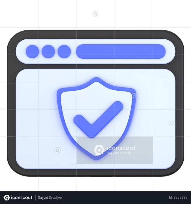 Certified Website  3D Icon