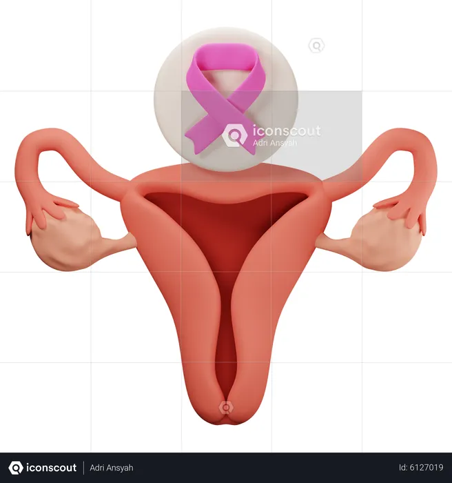 Cervical cancer  3D Icon