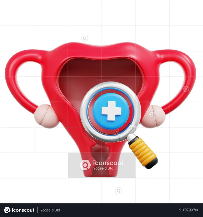 Cervical Cancer Check  3D Icon