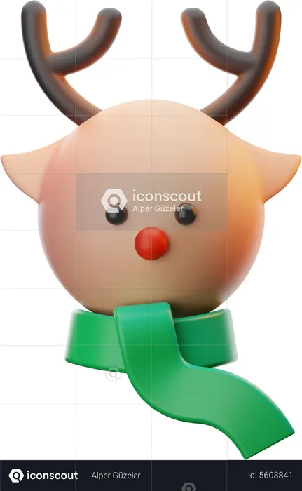 Cervo de natal  3D Icon