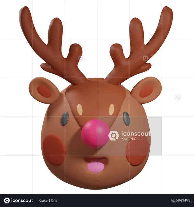 Cervo de natal  3D Icon