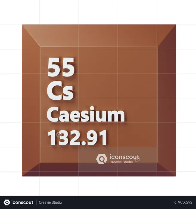 Césium  3D Icon