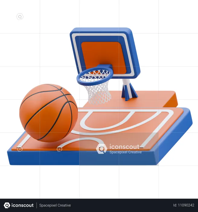 Cesta de basquete  3D Icon