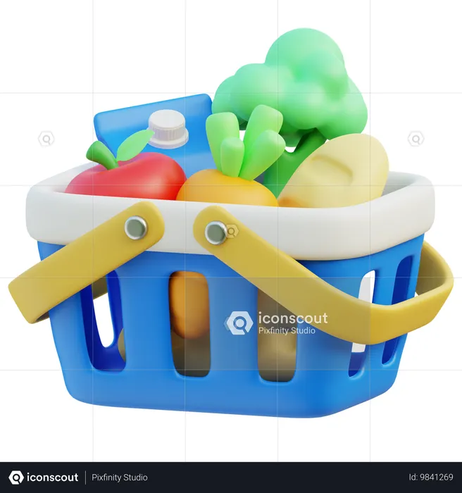 Cesta de la compra  3D Icon