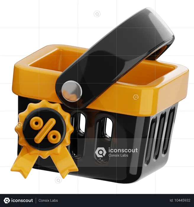 Cesta de compras  3D Icon