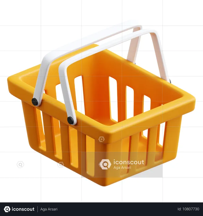 Cesta de compras  3D Icon