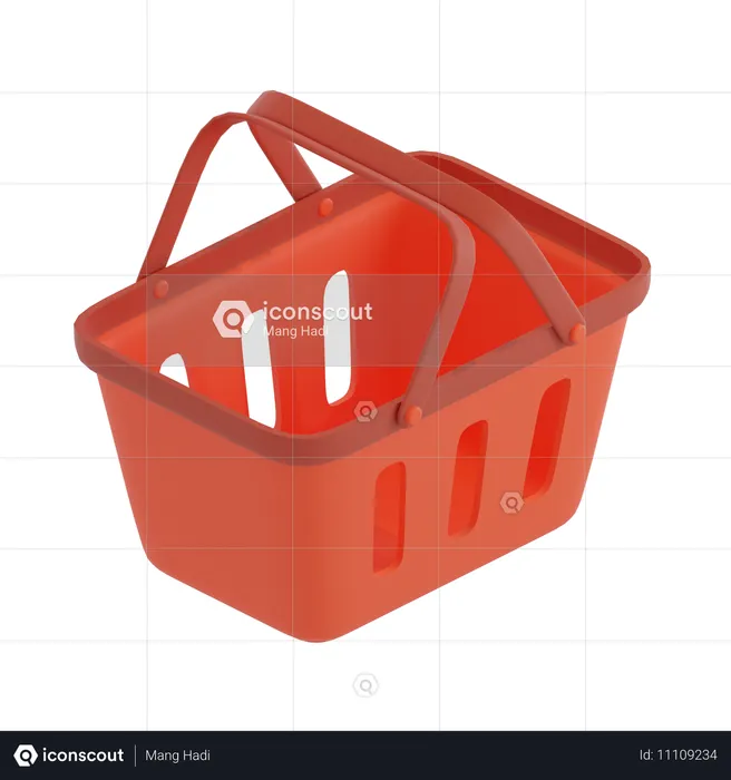 Cesta de compras  3D Icon