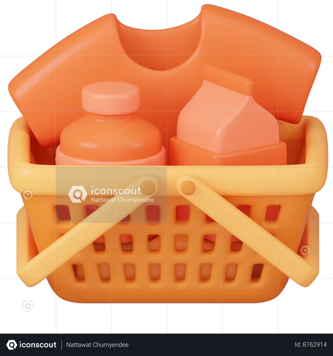 Cesta de la compra  3D Icon