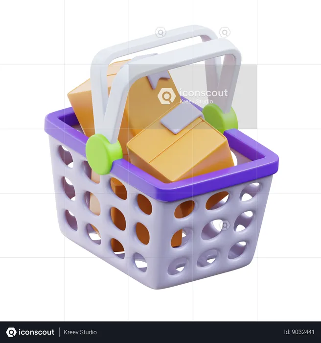 Cesta de la compra  3D Icon