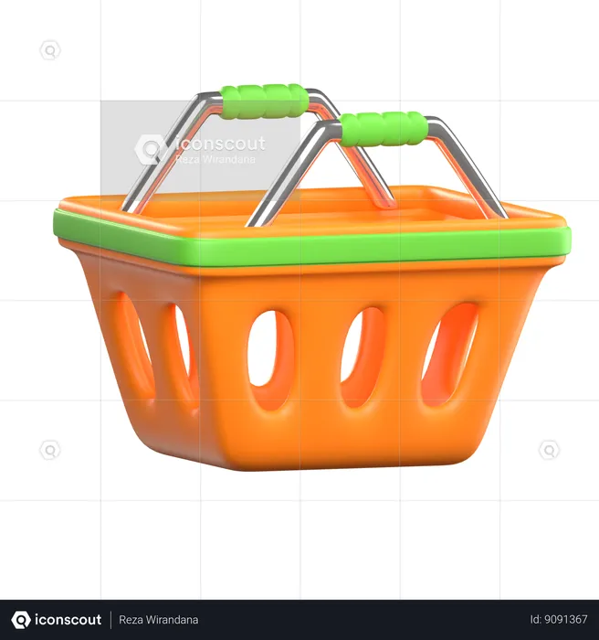 Cesta de la compra  3D Icon