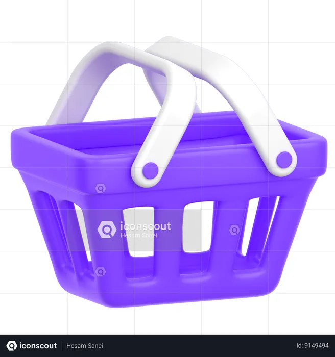 Cesta de la compra  3D Icon