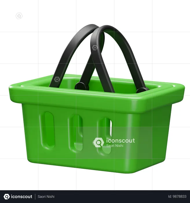 Cesta de la compra  3D Icon