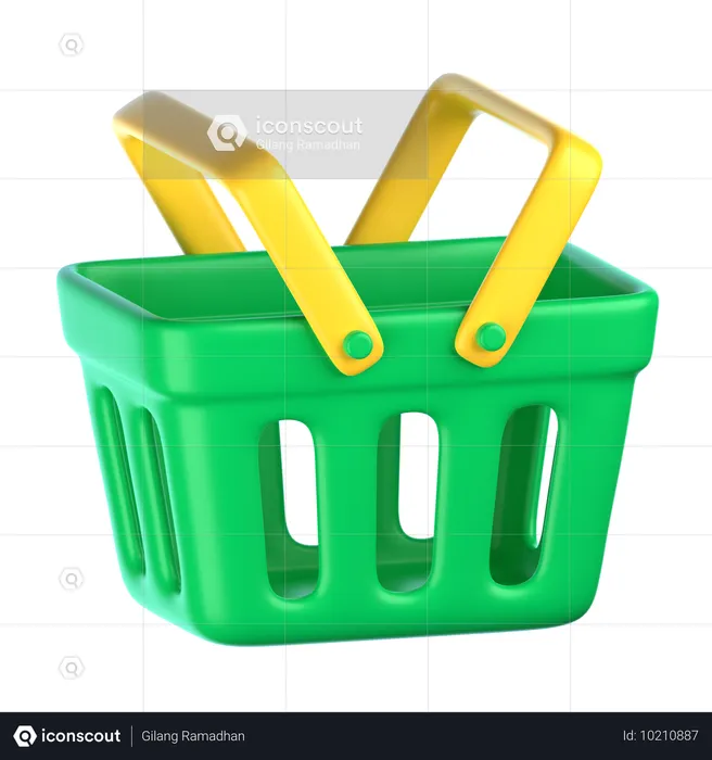 Cesta de la compra  3D Icon