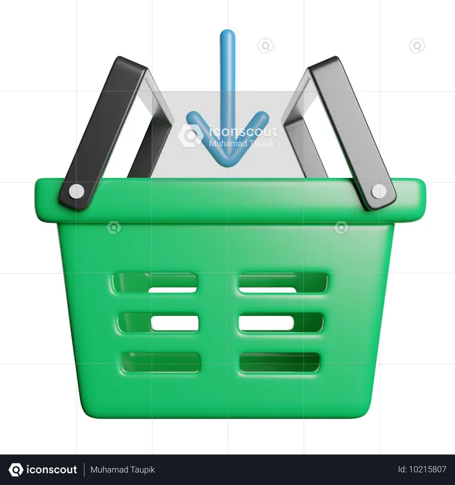 Cesta de la compra  3D Icon