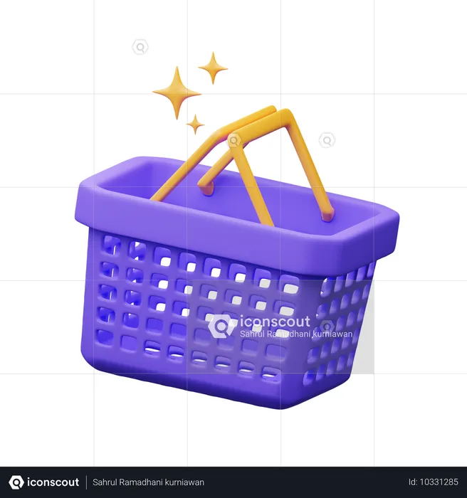 Cesta de la compra  3D Icon