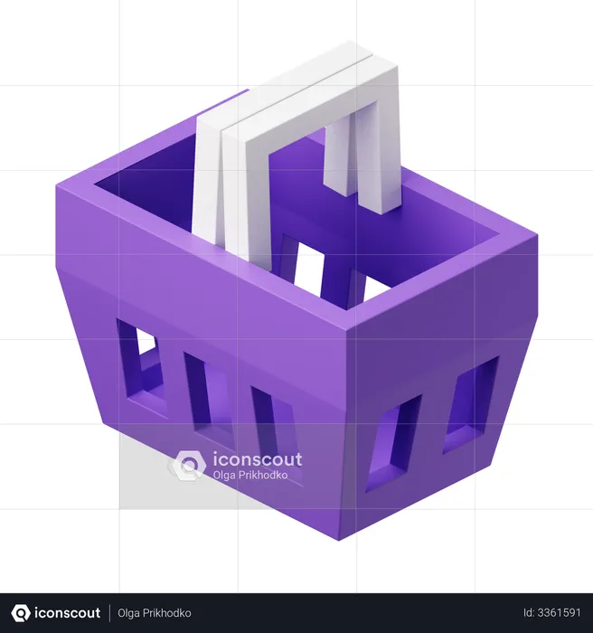 Cesta de la compra  3D Illustration