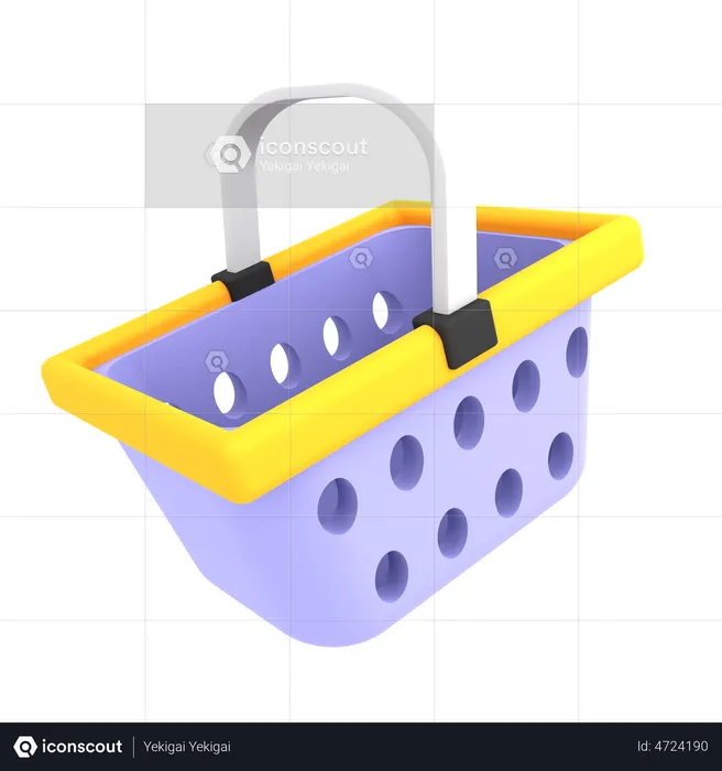 Cesta de la compra  3D Icon