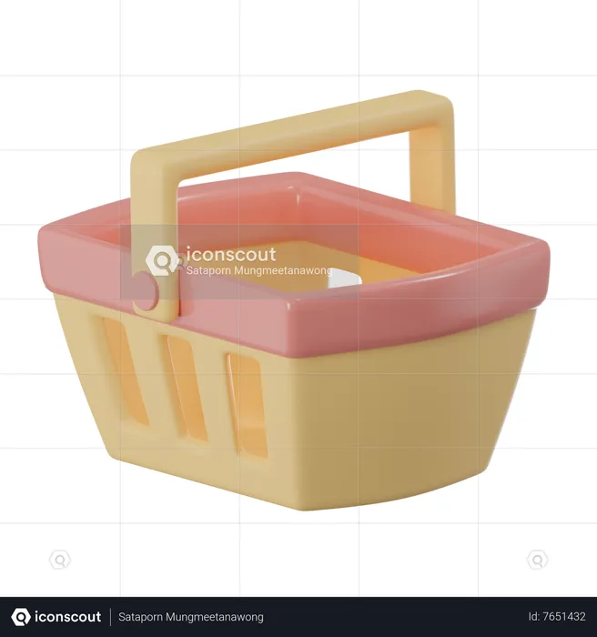 Cesta de la compra  3D Icon