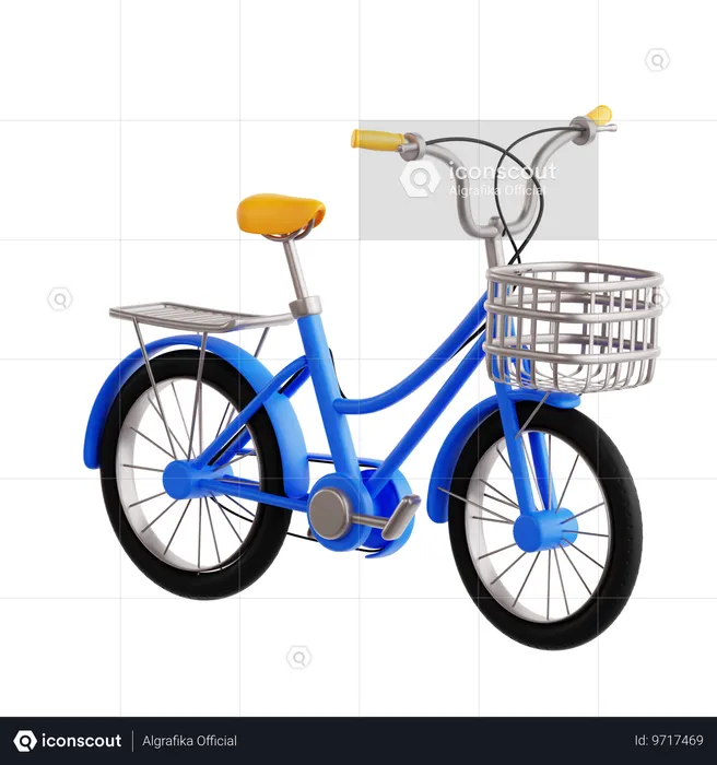 Cesta de bicicleta  3D Icon