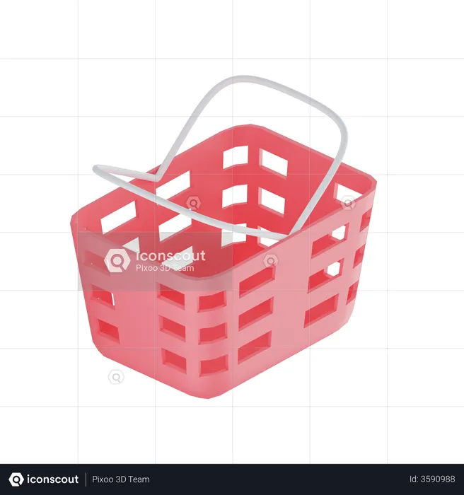 Cesta de compras  3D Illustration