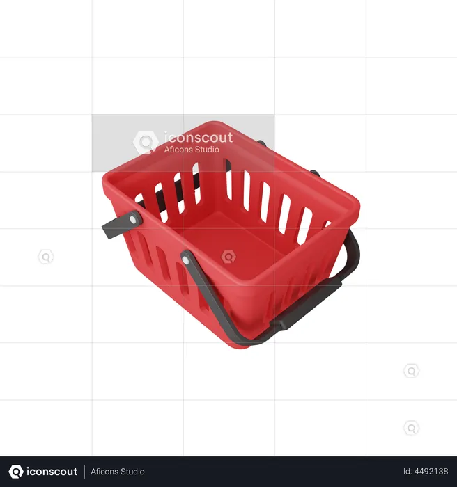 Cesta de compras  3D Illustration