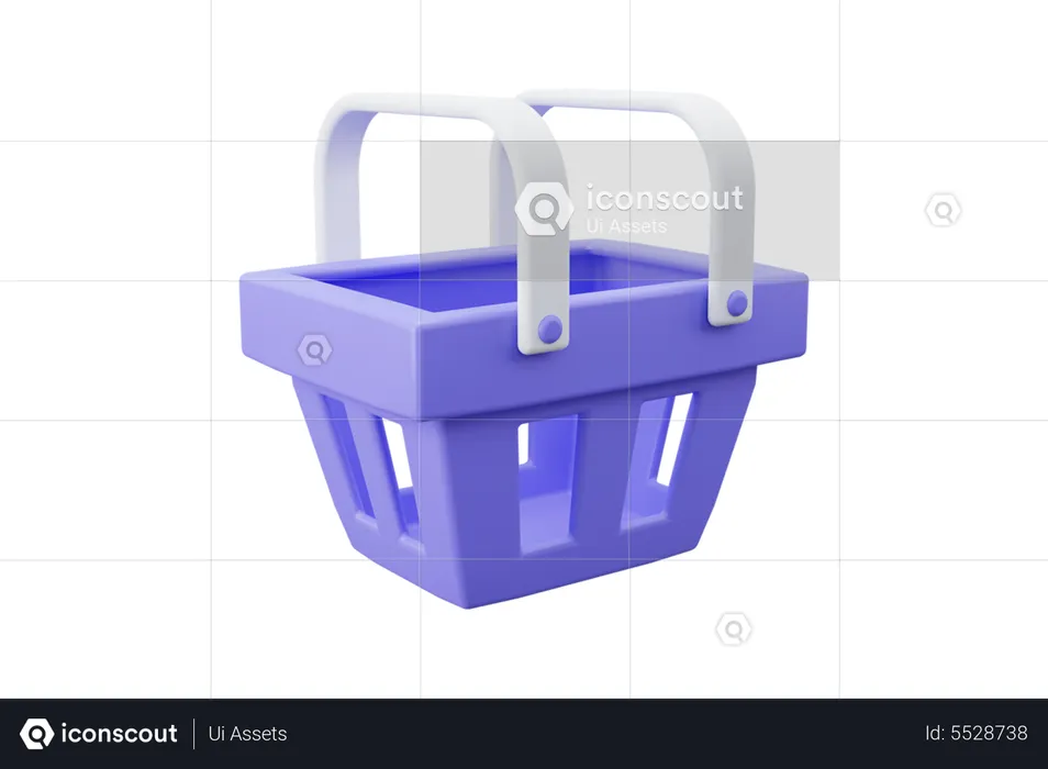 Cesta de compras  3D Icon