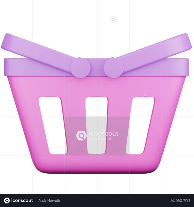 Cesta de compras  3D Icon