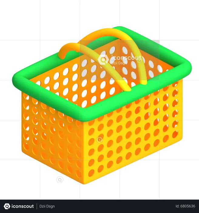 Cesta de compras  3D Icon