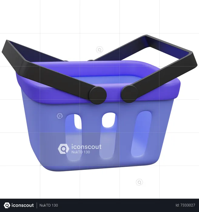 Cesta de compras  3D Icon