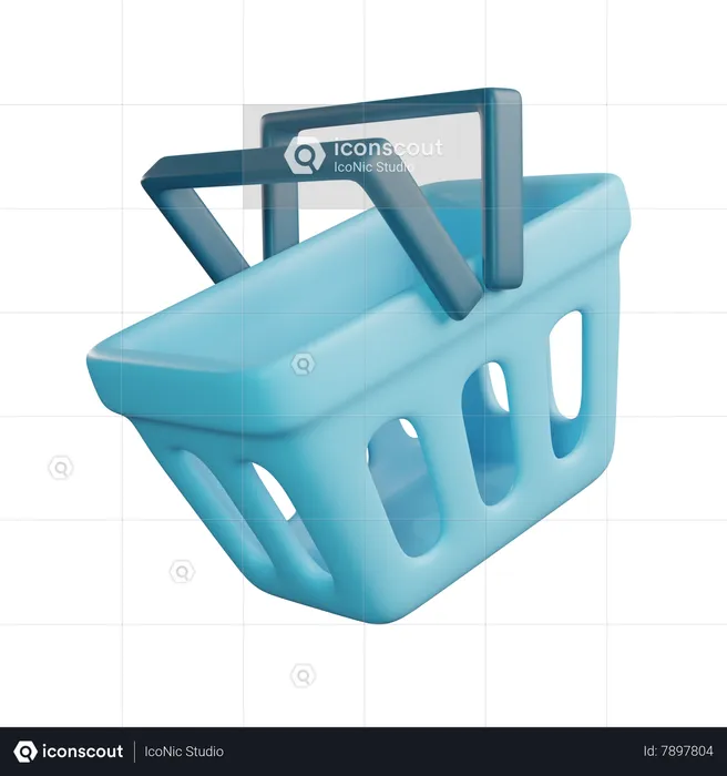 Cesta de compras  3D Icon