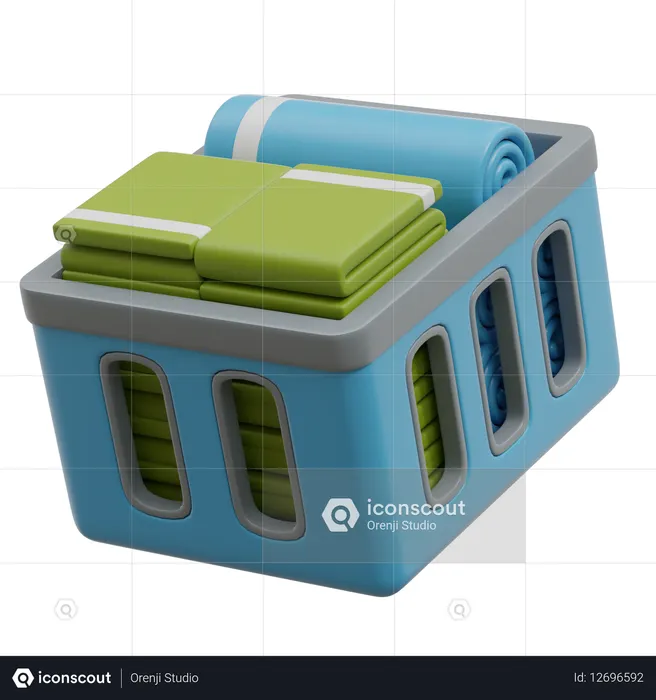 Cesto de la ropa  3D Icon