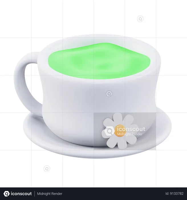 Chá verde  3D Icon