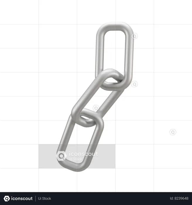 Chain Logo 3D Icon