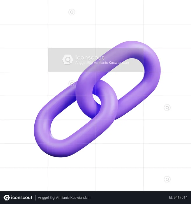 Chain Linked  3D Icon