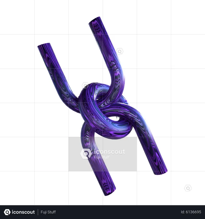 Chain Shape  3D Icon