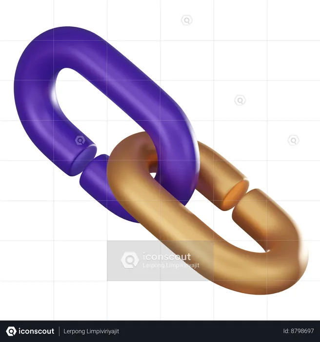 Chaîne  3D Icon