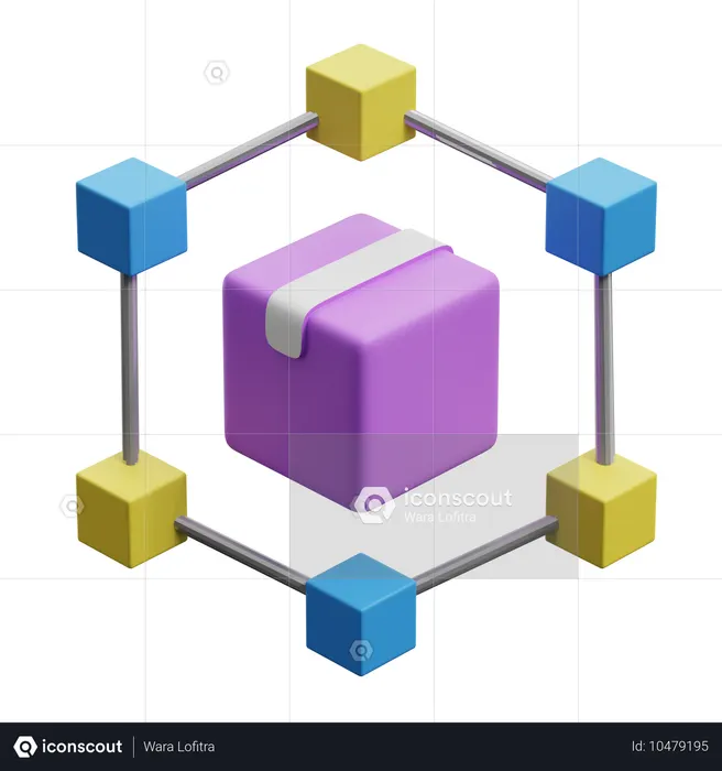 Chaîne d'approvisionnement  3D Icon