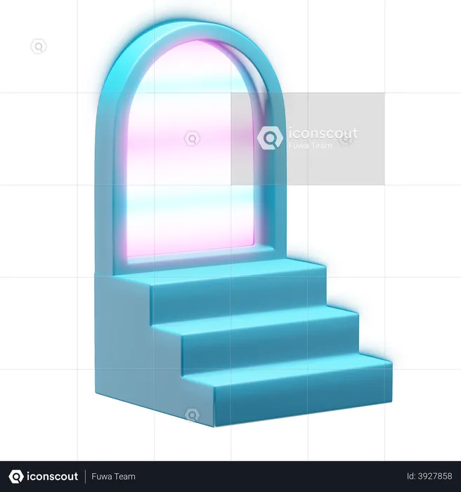 Porte de distorsion  3D Illustration