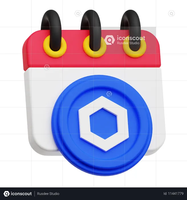 Chainlink Schedule  3D Icon