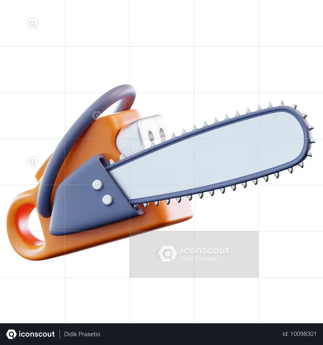 Chainsaw Machine  3D Icon