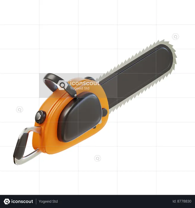 Chainsaw Machine  3D Icon
