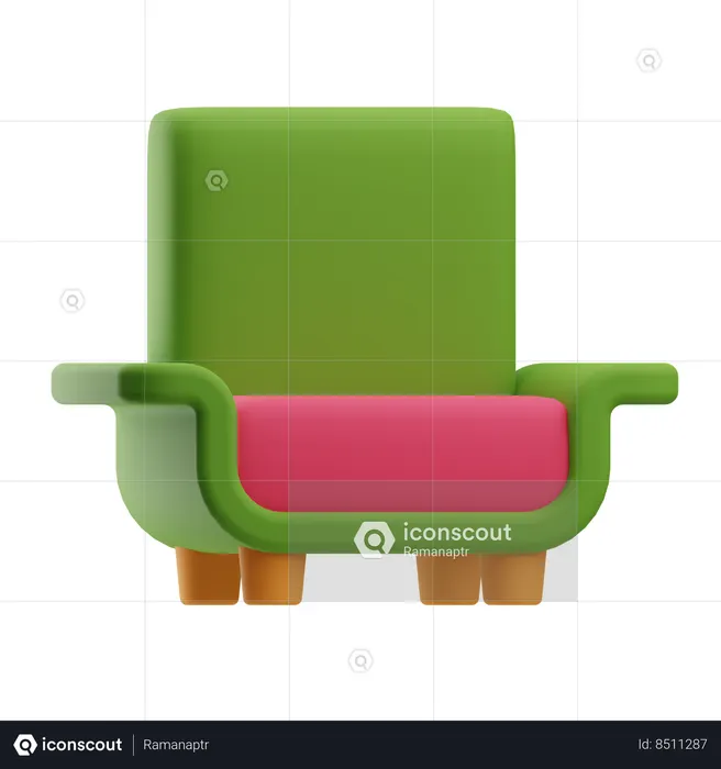 Chair  3D Icon