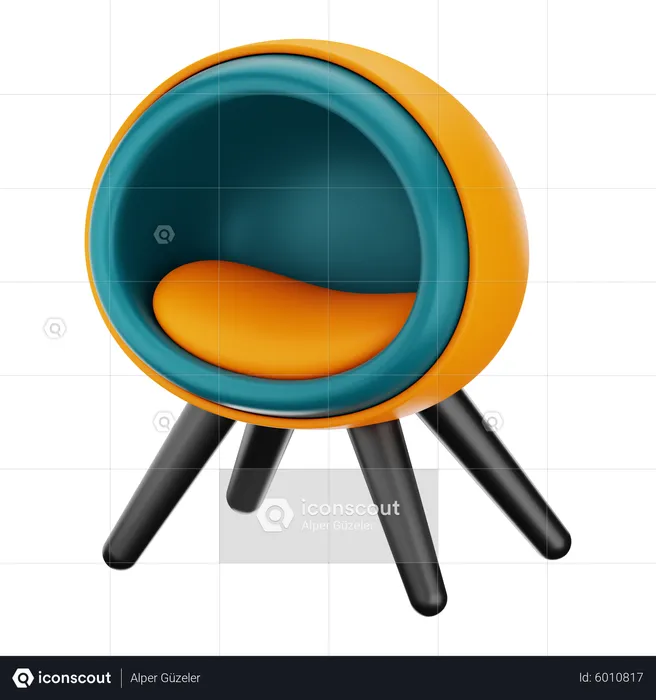 Chair  3D Icon