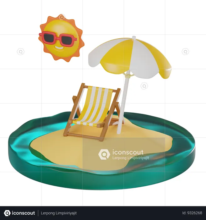 Chair  3D Icon