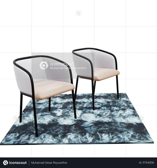 Chair  set  3D Icon