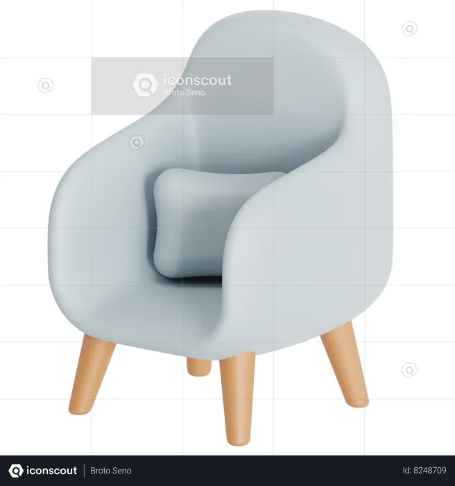 Chaise  3D Icon