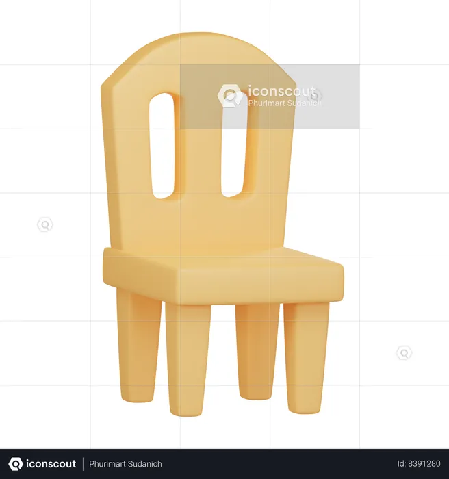 Chaise  3D Icon